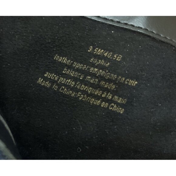 Karl Lagerfeld Paris Leather Heel Booties SZ 9.5 Black 3 In Heel Chain Decor - Picture 14 of 14